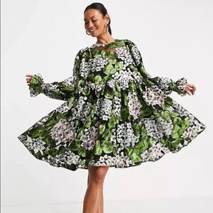 ASOS | Dresses | Asos Green Dress Plus Size 24 | Poshmark